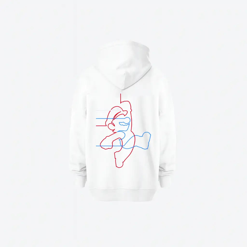 Hoodie – Colorful Line Art Character | NOVUS هودي بخطوط فنية ملوّنة لشخصية كرتونية