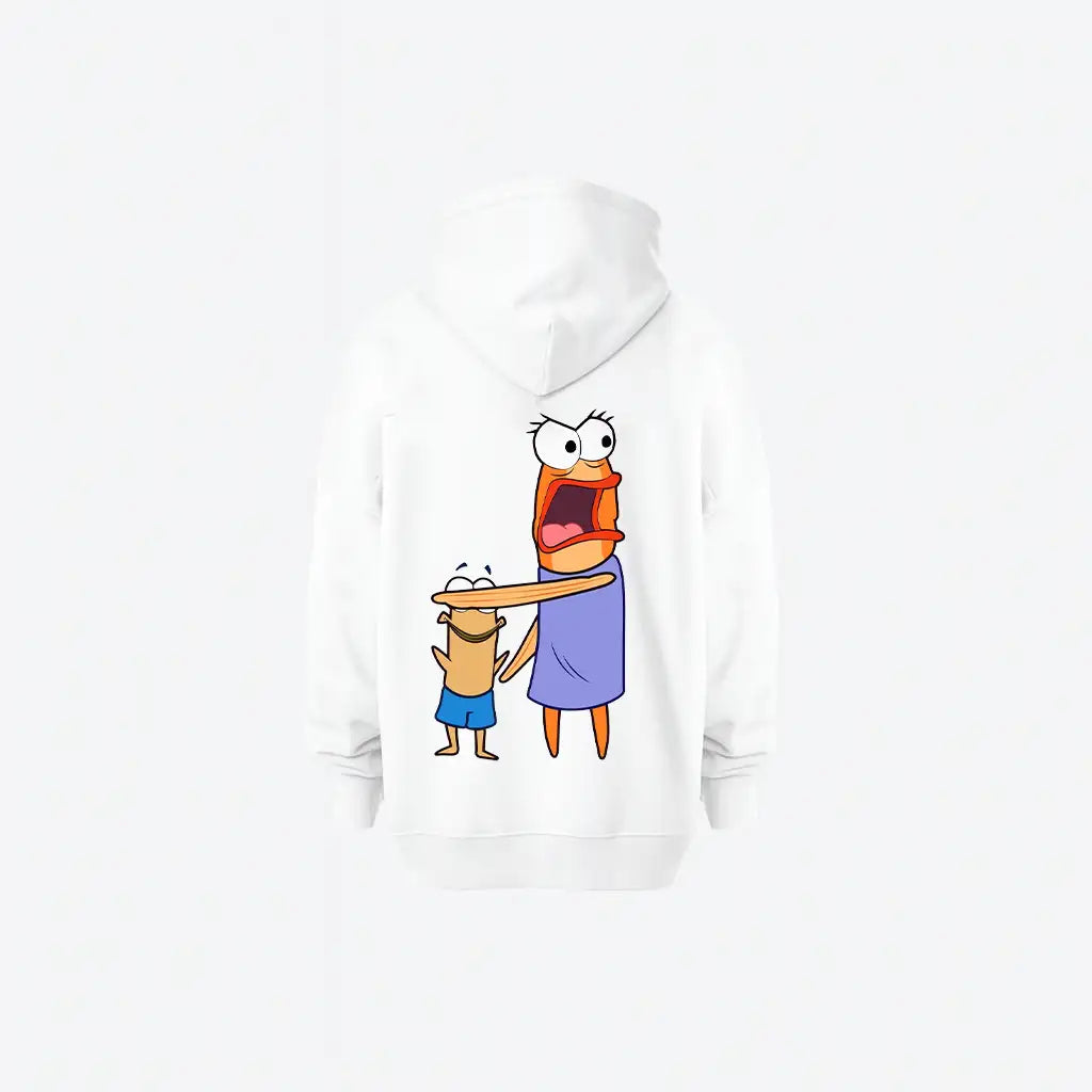 Cartoon Duo Hoodie – شخصيات كرتونية مميزة بتصميم أنيق