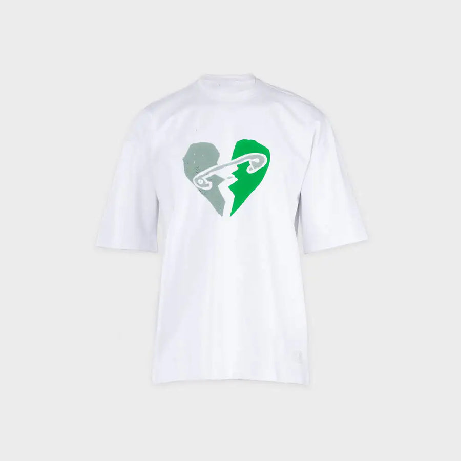 Green Lightning Heart T-Shirt – تيشيرت قلب برق أخضر من NOVUS