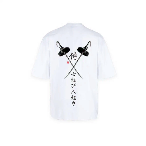 Samurai Cross Swords Tee | تيشيرت سيوف ساموراي بستايل ياباني