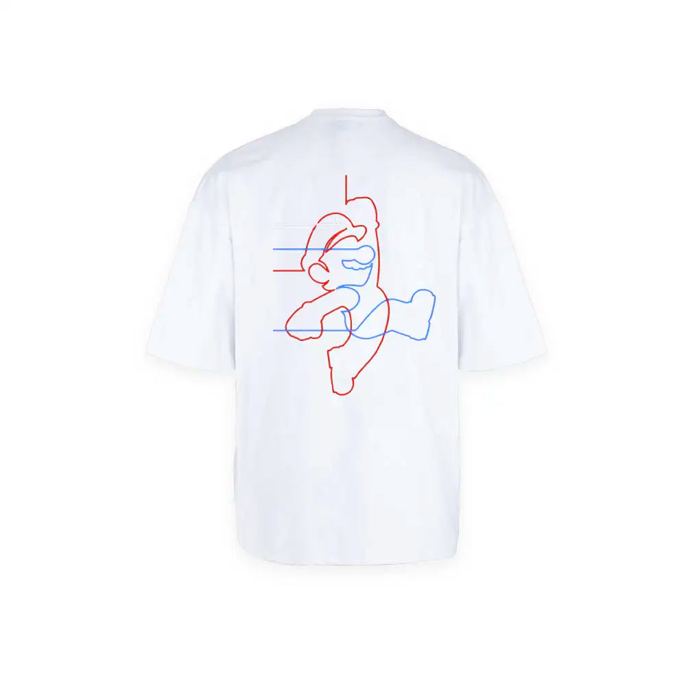 Super Mario Line Art Hoodie – هودي سوبر ماريو بخط فني من NOVUS