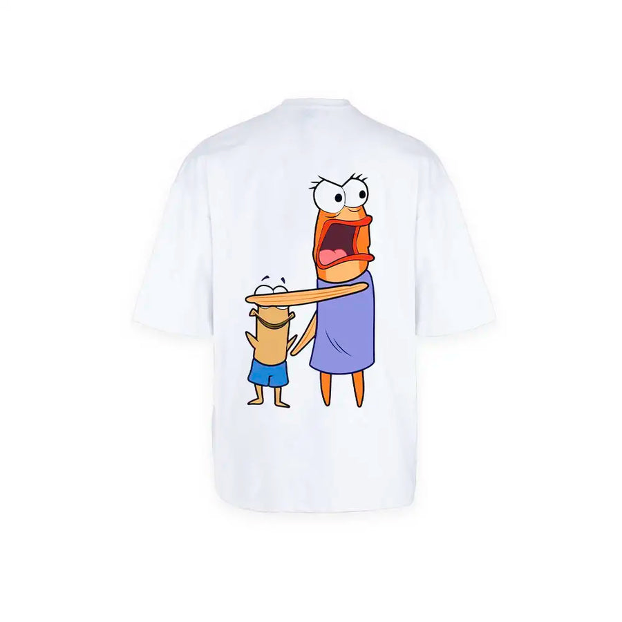 Playful Characters T-Shirt – تيشيرت شخصيات مرحة برسوم فنية لطيفة