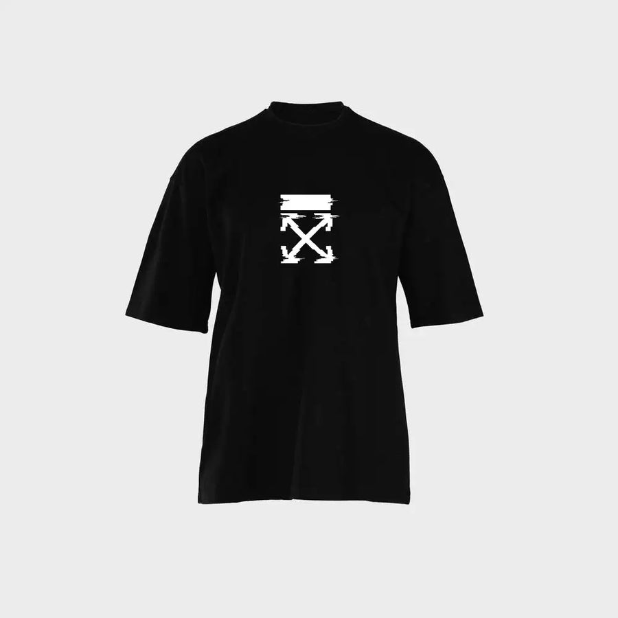 T-Shirt – Tech Symbols Graphic Black | NOVUS تيشيرت رموز تقنية أسود